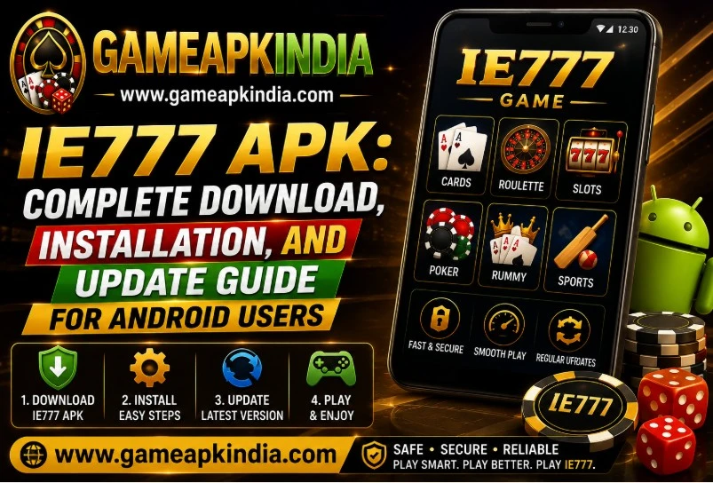 IE777 APK download article illustration for Android users in India