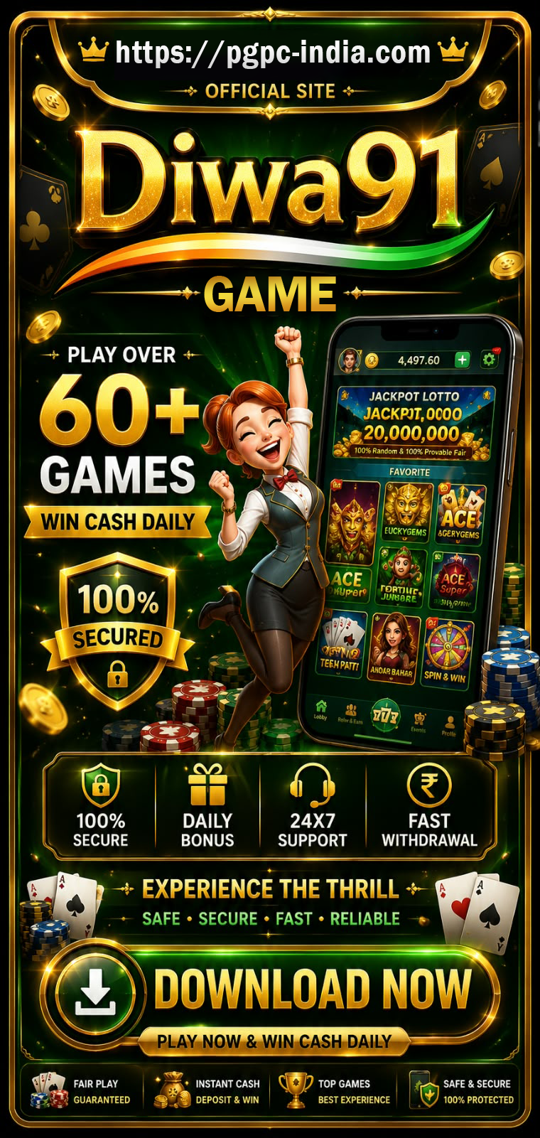 Diwa 91 Game mobile game banner for Android players in India