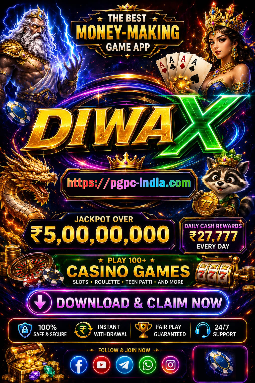 Diwa X Game mobile game banner for Android players in India
