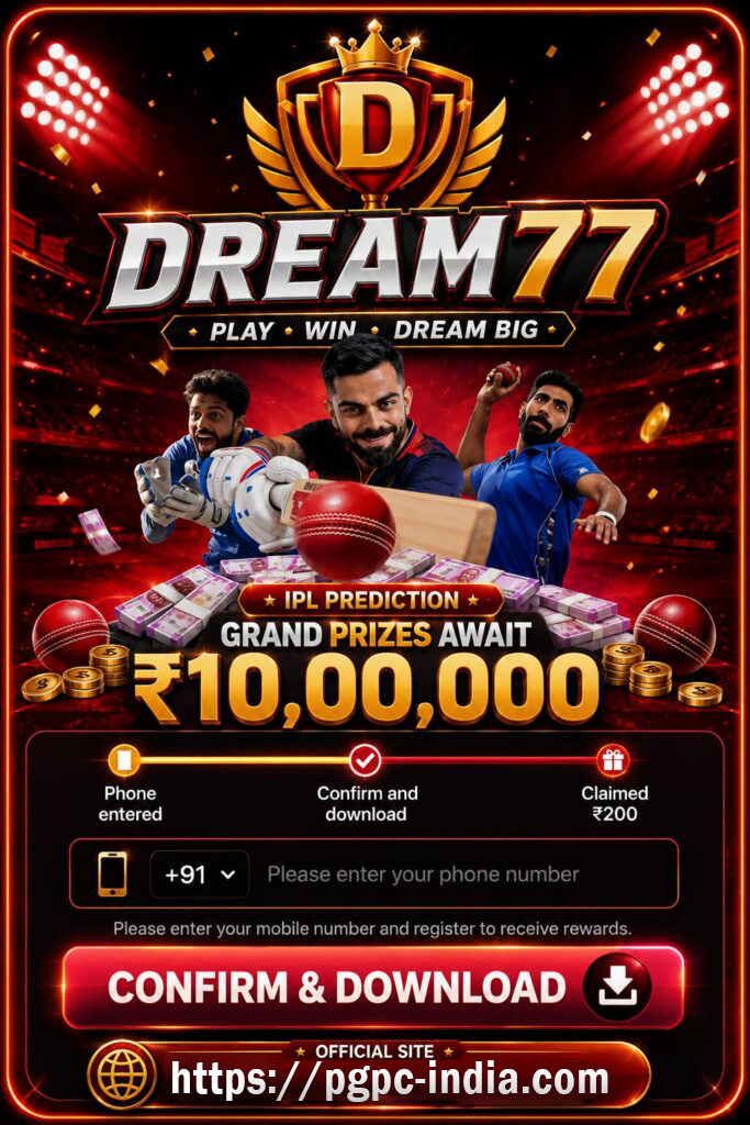 Dream 77 Game mobile game banner for Android players in India
