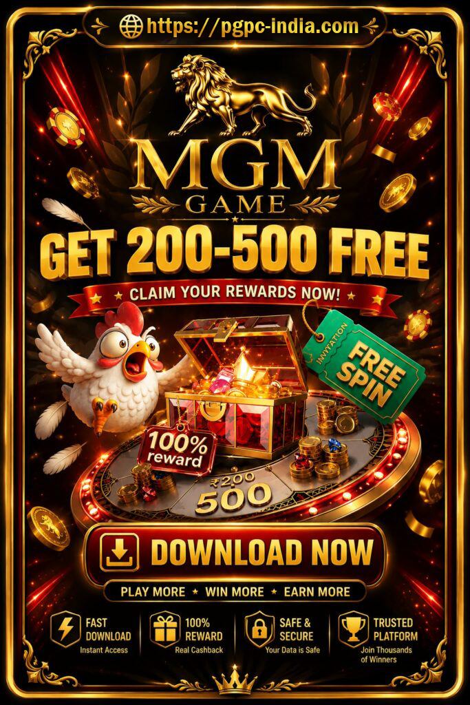 MGM Game mobile game banner for Android players in India