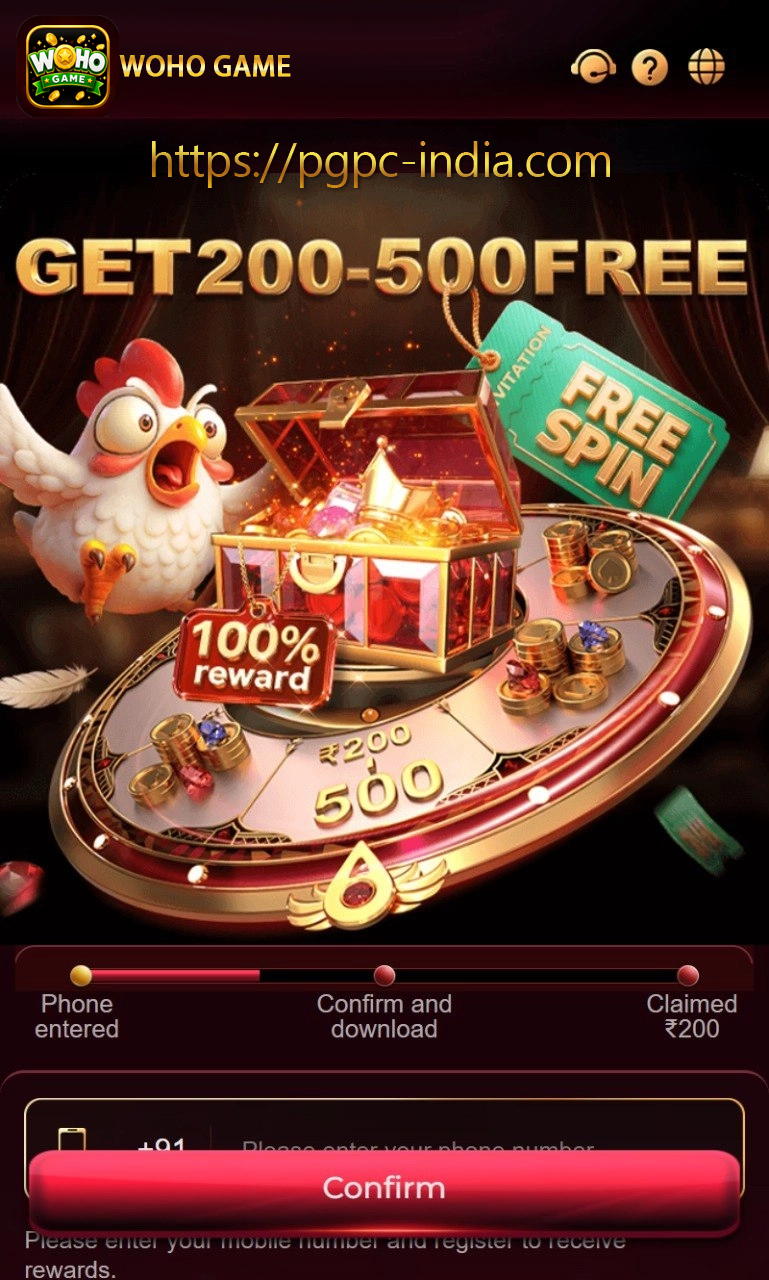 Woho Game mobile game banner for Android players in India